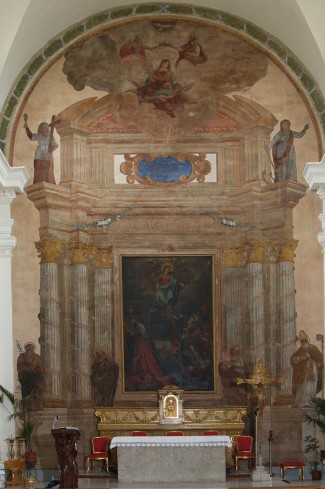 Bott. dell'Italia centr. sec. XVIII, Affresco altare maggiore