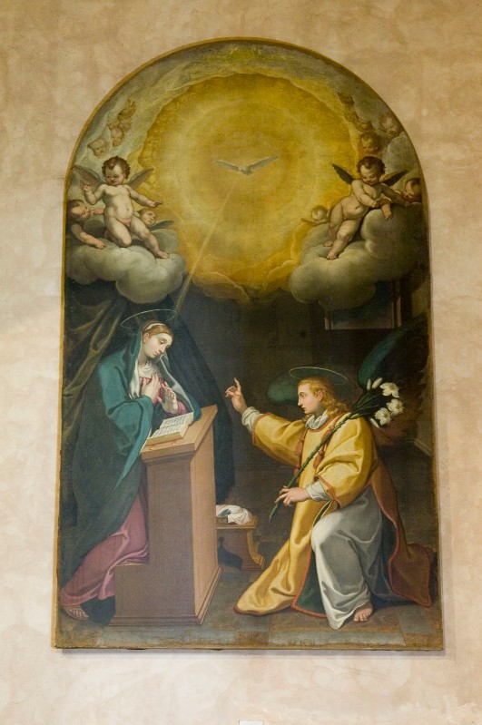 Nebbia C. (1580), Tela ad olio raffigurante l'Annunciazione