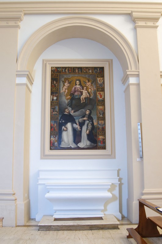 Bott. umbra sec. XVIII, Altare laterale dedicato alla Madonna del Rosario