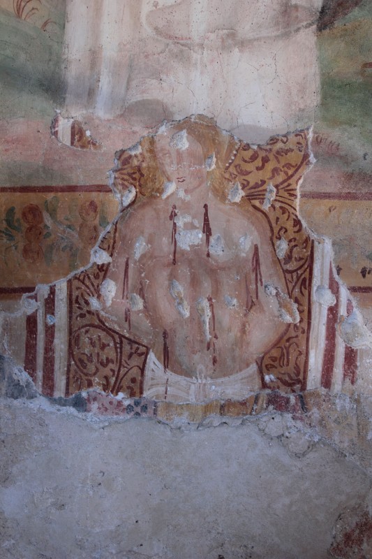 Ambito umbro sec. XV, Frammento con San Sebastiano