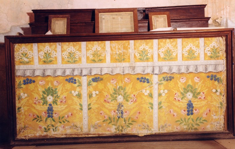 Ambito umbro sec. XIX, Paliotto d'altare dipinto ad olio su tela