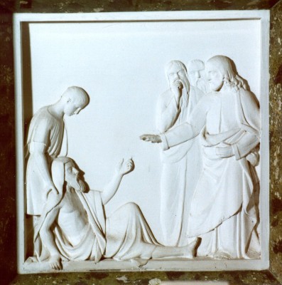 Bottega umbra (1858), Guarigione del paralitico