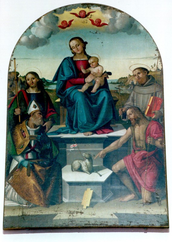Sinibaldo di Ibo di Francesco sec. XV, Madonna in trono col Bambino