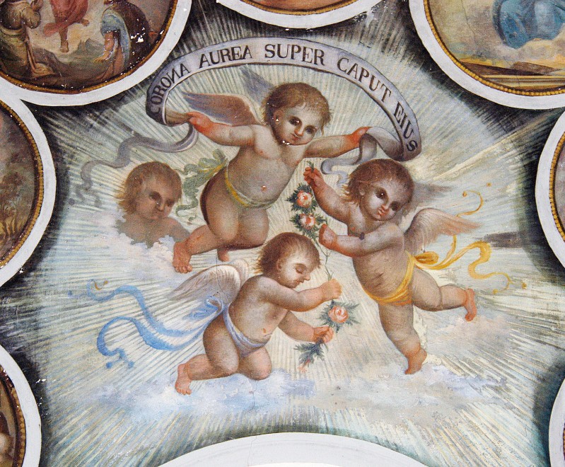 Reali (1850), Misteri del Rosario e angeli