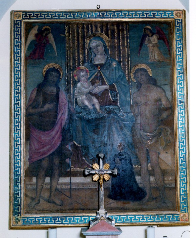 Caporali Bartolomeo (1492), Madonna col Bambino tra Santi