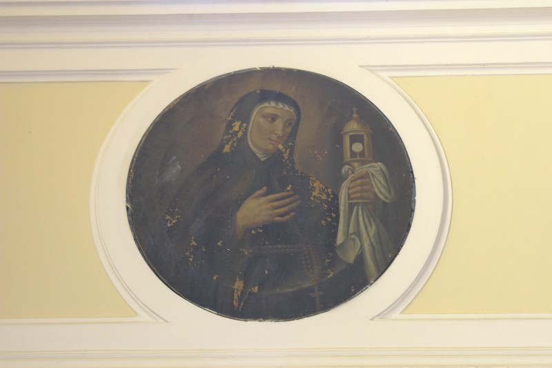 Ambito perugino fine sec. XVIII, Santa Chiara d'Assisi con l'ostensorio