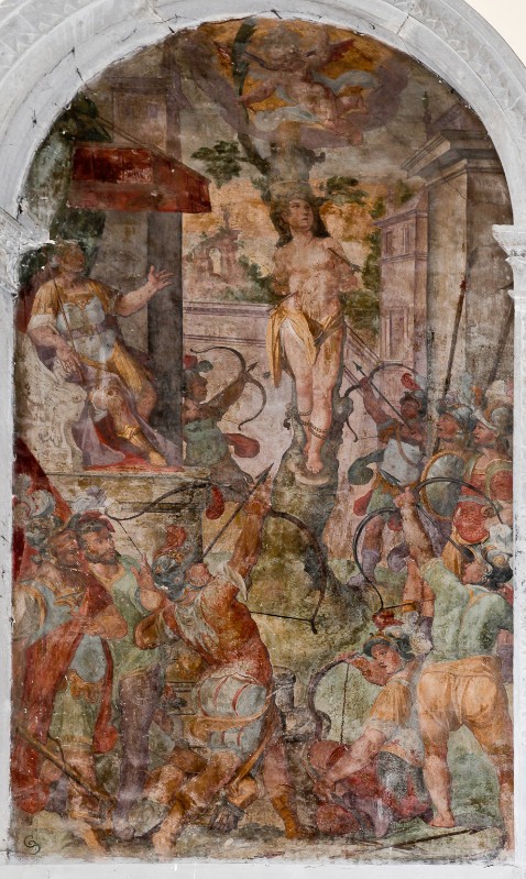 Raffaellino del Colle sec. XVI, Martirio di San Sebastiano