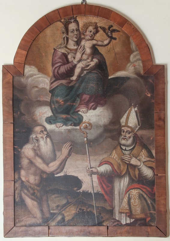 Ambito umbro prima metà sec. XVII, Madonna con Bambino e santi
