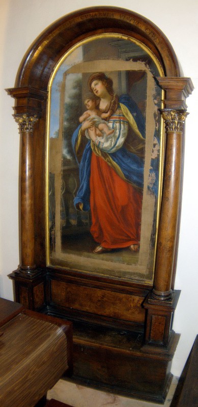 Bott. eugubina (1830), Mostra lignea del dipinto dei Santi Elisabetta e Giovanni