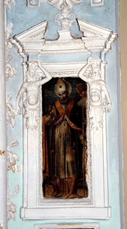 Ambito eugubino (1610), Cornice in stucco del dipinto di Sant'Ubaldo