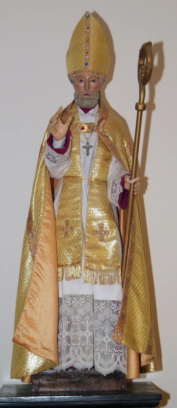 Bottega eugubina secc. XVII-XVIII, Statua di Sant'Ubaldo vescovo