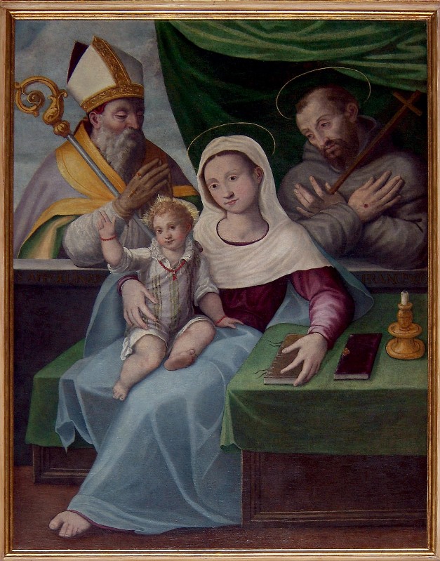 Nucci Virgilio secc. XVI-XVII, Madonna con Gesù Bambino e santi