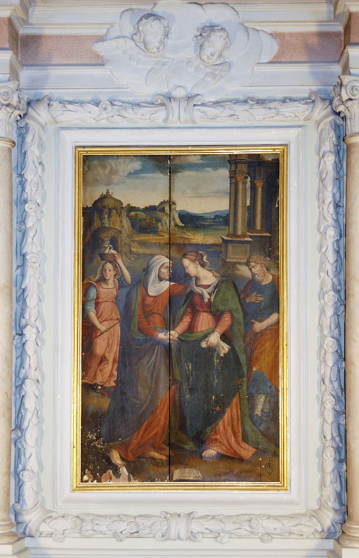 Bottega umbra sec. XVII, Cornice del dipinto della Visitazione