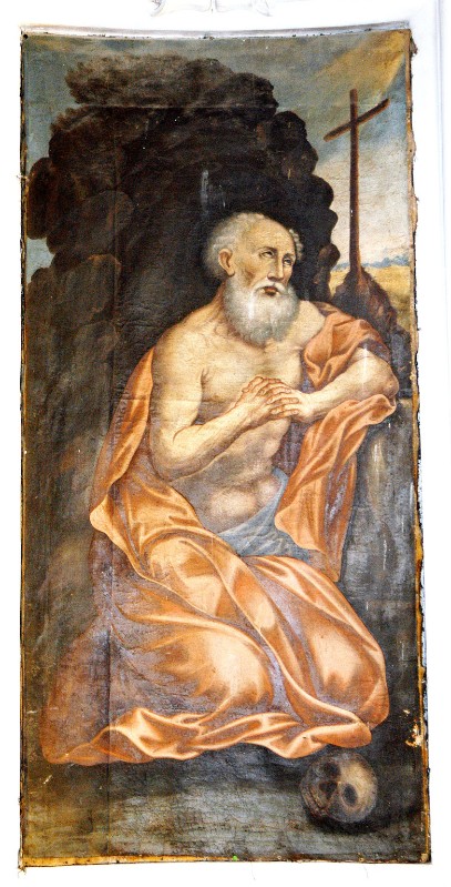 Bottega umbra sec. XVII, San Girolamo penitente