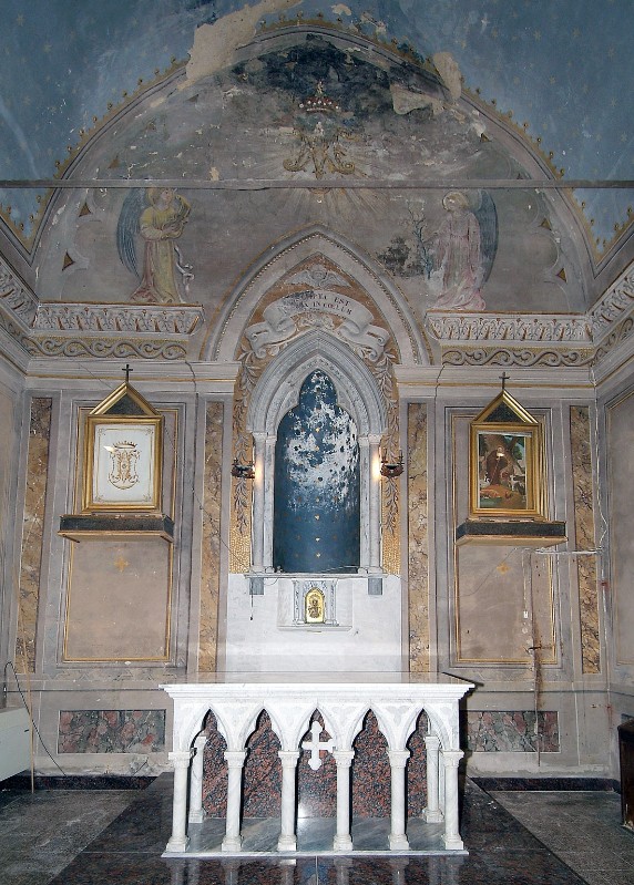 Ambito umbro inizio sec. XX, Mostra di altare con archi a sesto acuto