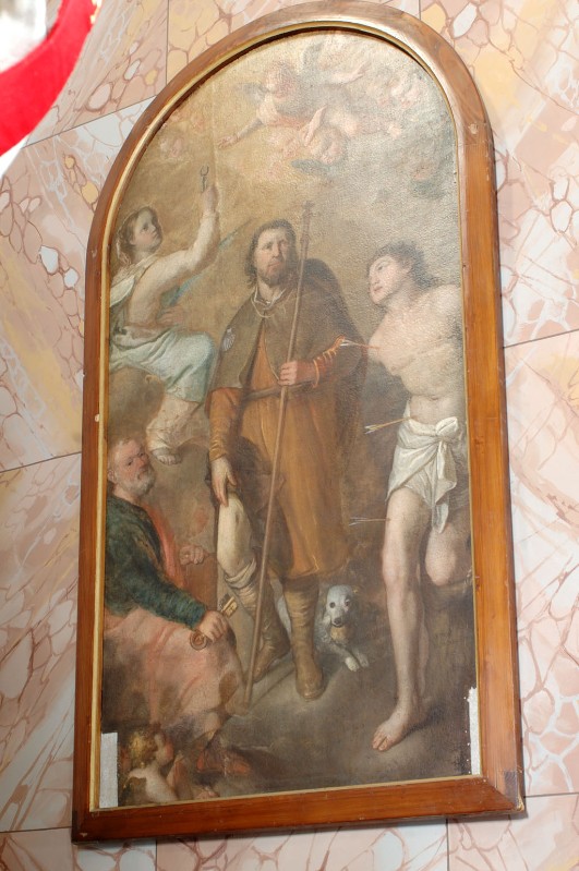 Rizzi G. sec. XVIII, Pala con San Rocco e santi