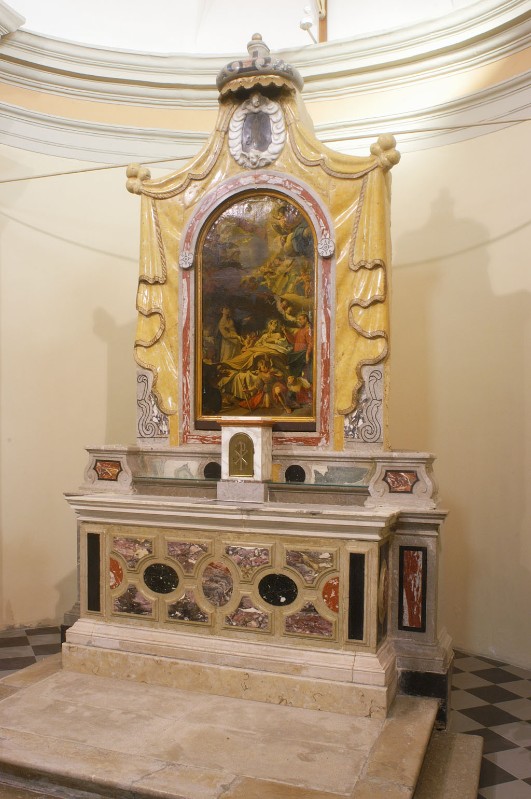 Maestranze friulane sec. XVII, Altare maggiore con specchiature geometriche