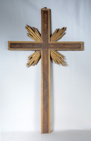 Bottega trentina metà sec. XVIII, Croce per altare per adorazione eucaristica