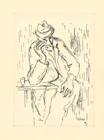 Polo G. (1947), Uomo seduto a un tavolo