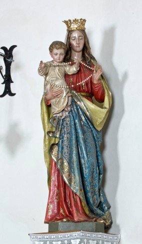 Obletter G. I. sec. XIX-XX, Madonna del rosario con Gesù Bambino