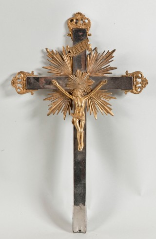 Produzione italiana seconda metà sec. XIX, Frammento di croce d'altare