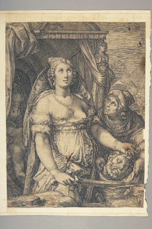 Saenredam J. fine sec. XVI, Giuditta con la testa di Oloferne