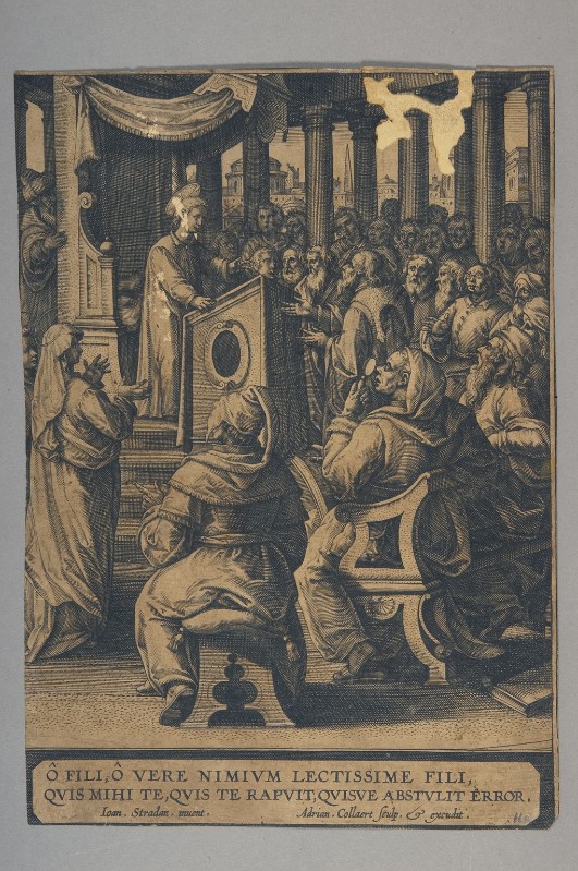 Collaert A. (1580-1618), Gesù nel tempio tra i dottori