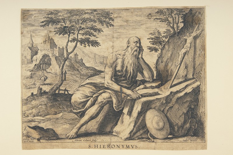 Collaert A. (1580-1618), S. Girolamo penitente nel deserto
