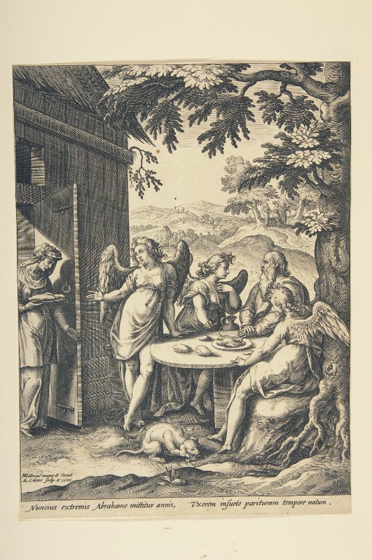 Collaert A. (1586), Abramo e i tre angeli