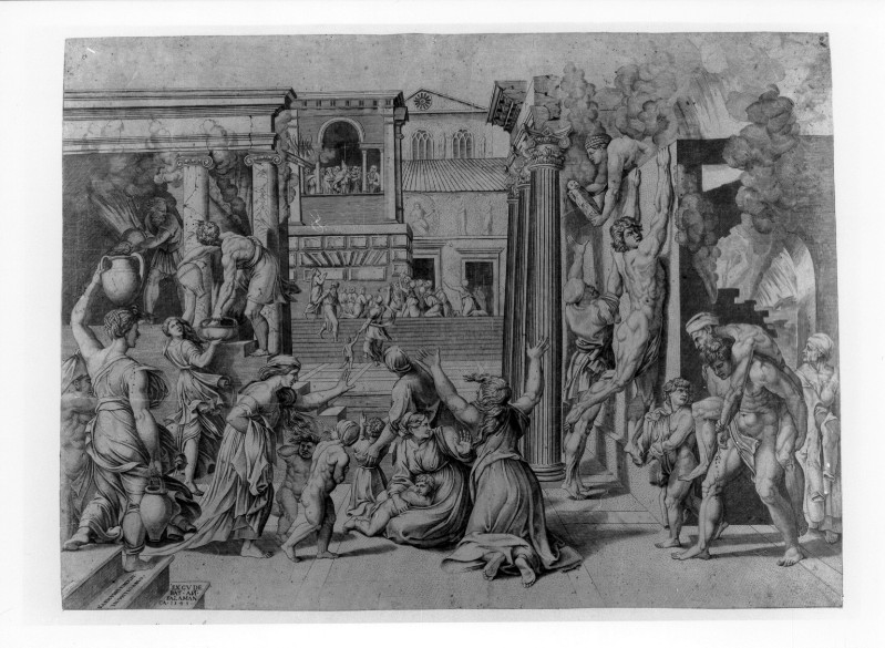 Dente M. (1517-1527), Incendio di Borgo