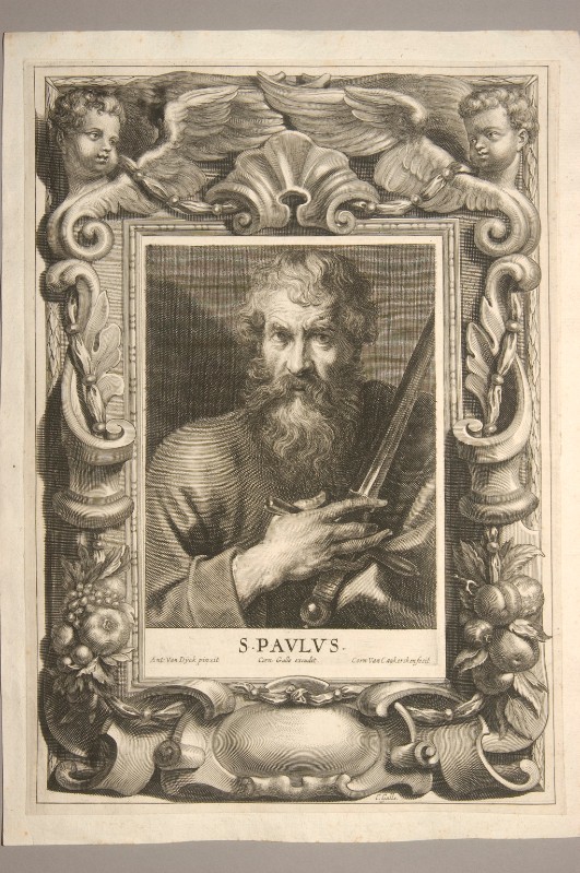 Van Caukercken C. (1640-1680 circa), S. Paolo entro cornice decorativa