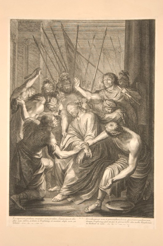 Huret G. (1664 circa), Gesù Cristo bendato e deriso
