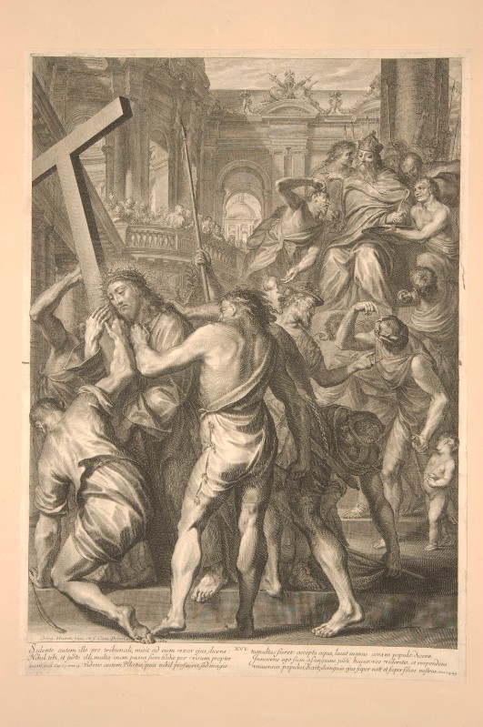 Huret G. (1664 circa), Gesù Cristo caricato della croce