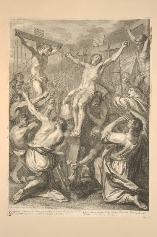 Huret G. (1664 circa), Gesù Cristo issato sulla croce