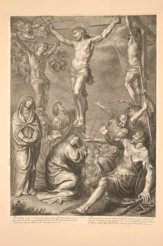 Huret G. (1664 circa), Gesù Cristo crocifisso e il buon ladrone