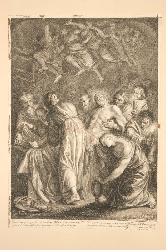 Huret G. (1664 circa), Gesù Cristo deposto nel sepolcro