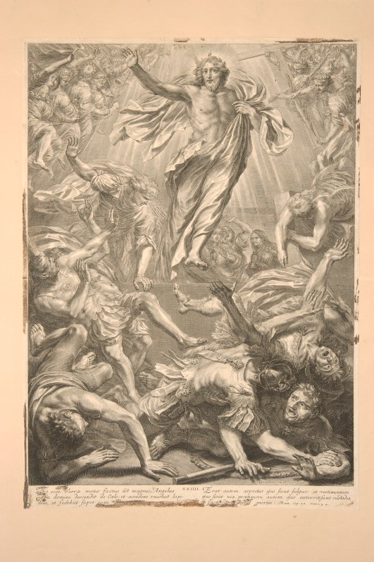 Huret G. (1664 circa), Gesù Cristo risorto con Pie Donne, angeli e soldati