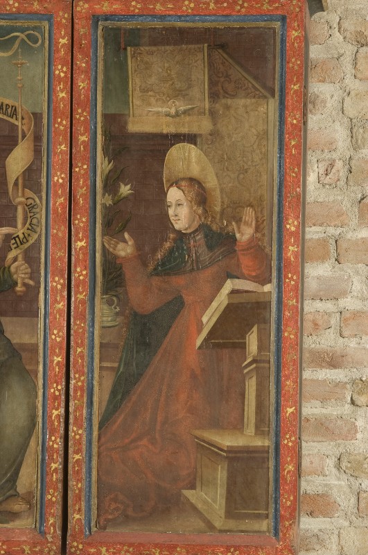 Bottega trentina (1520-1530 circa), Madonna annunciata