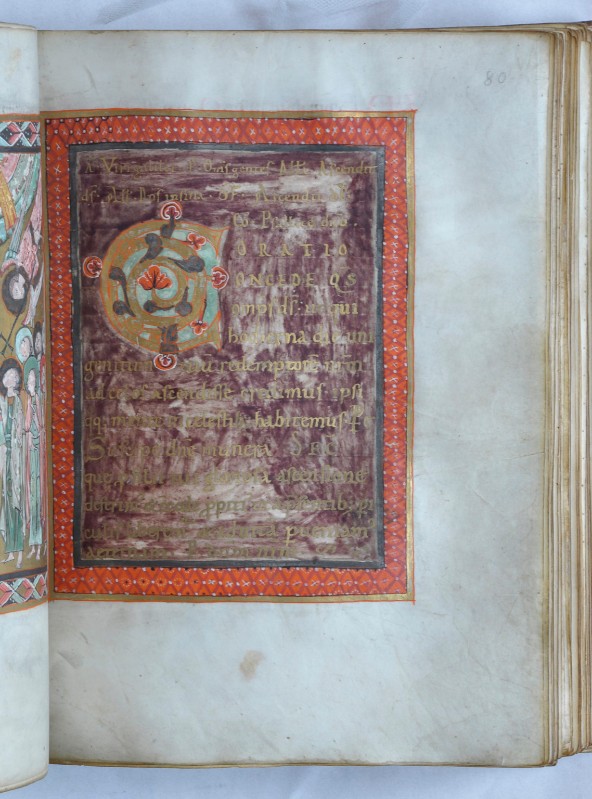 Scriptorium bavarese terzo quarto sec. XI, Pagina miniata con iniziale C 1/2