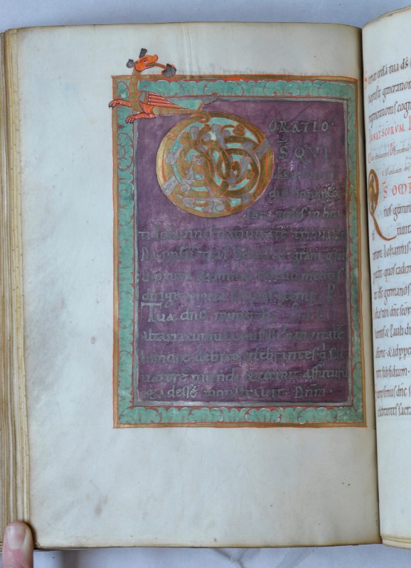 Scriptorium bavarese terzo quarto sec. XI, Pagina miniata con iniziale D 4/7