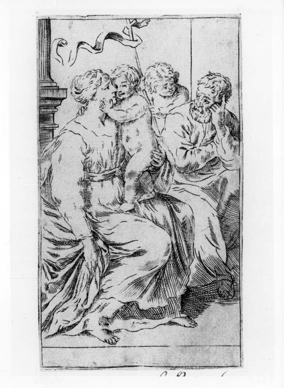 Ambito italiano (?) (1650 circa), Sacra Famiglia con S. Giovannino