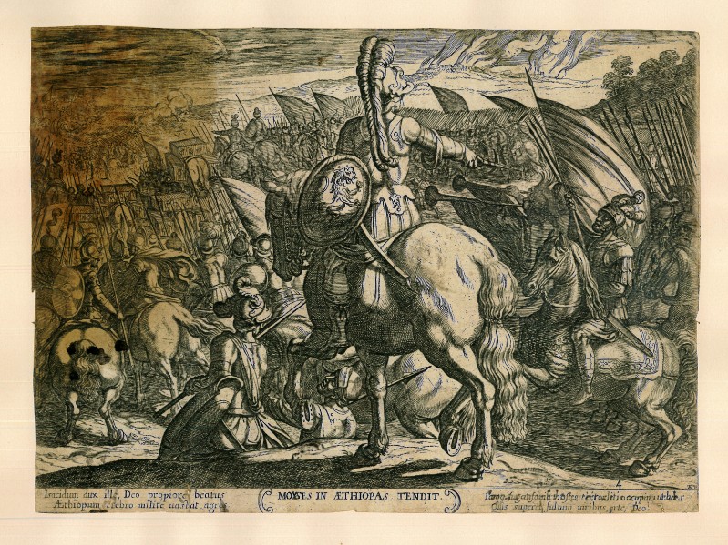 Tempesta A. (1613), Mosè ordina agli israeliti di attaccare gli Etiopi 2/2