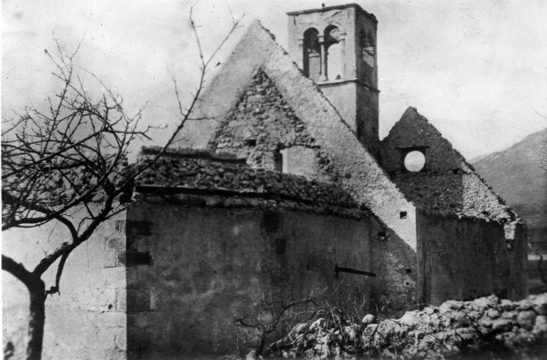 Refatti C. (1918-1919), La chiesa di San Valentino a Scurelle dopo la guerra