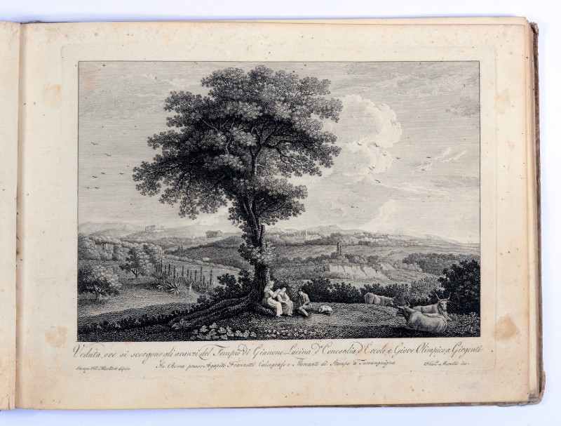 Morel F. (1810 circa), Veduta della Valle dei Templi ad Agrigento