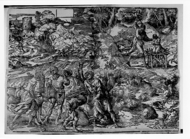 Da Carpi U. (1510-1515 circa), Sacrificio di Isacco 1/12