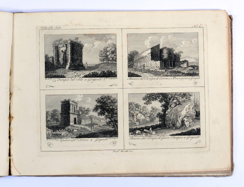 Morel F. (1810 circa), Vedute delle rovine di altri templi ad Agrigento