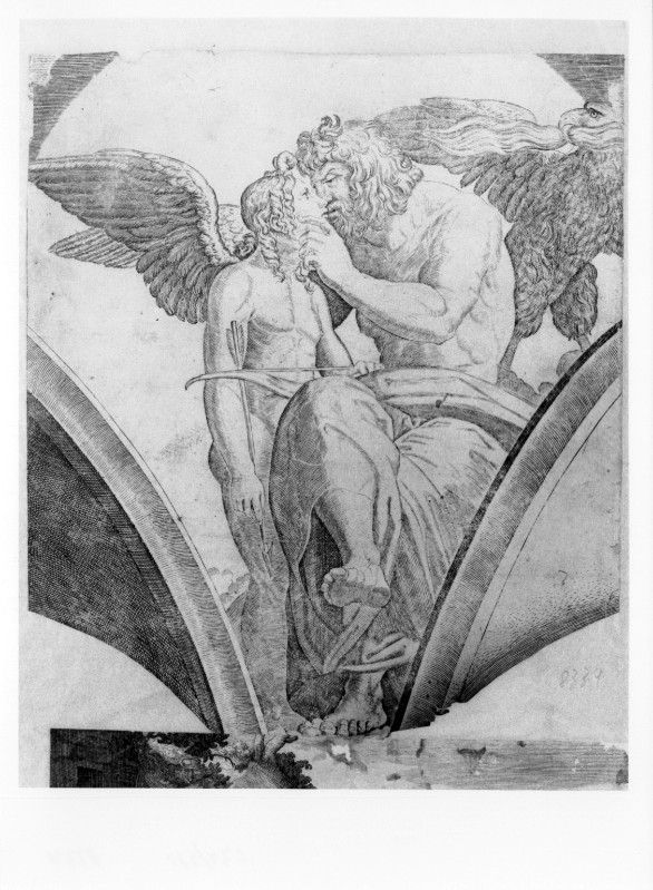 Raimondi M. (1520 circa), Giove e Cupido