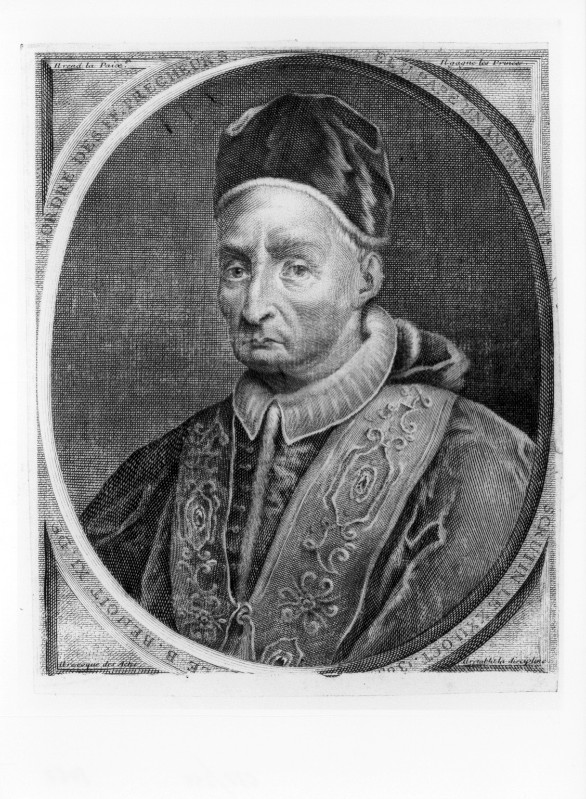 Ambito francese seconda metà sec. XVII, Ritratto di Papa Benedetto XI
