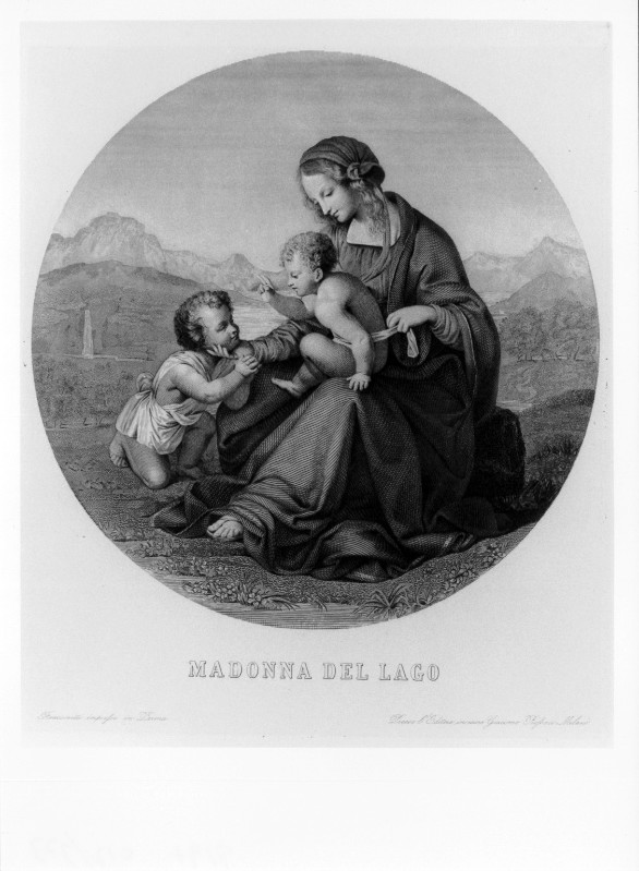 Rossari G. (1800-1820), Madonna con Gesù Bambino e S. Giovannino