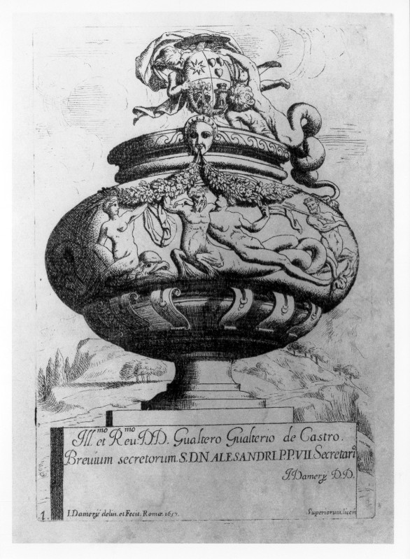 Damery J. (1657), Vaso con divinità marine